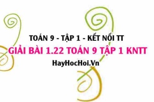 Giải 1.22 Toán 9 tập 1 SGK Kết nối tri thức: Giải hệ phương trình bậc nhất 2 ẩn